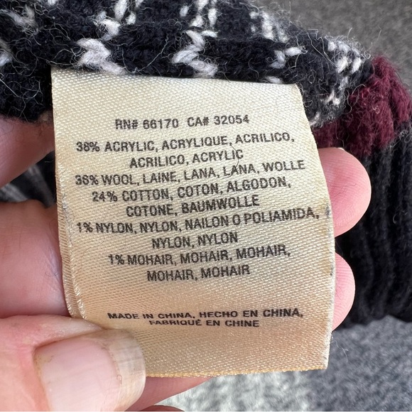 Anthropologie Angel Of The North Black and Cream Patterned Cardigan - Picture 9 of 11